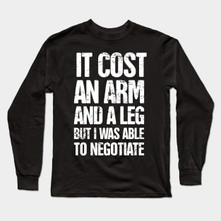 Funny Amputated Missing Arm Amputee Gift Long Sleeve T-Shirt